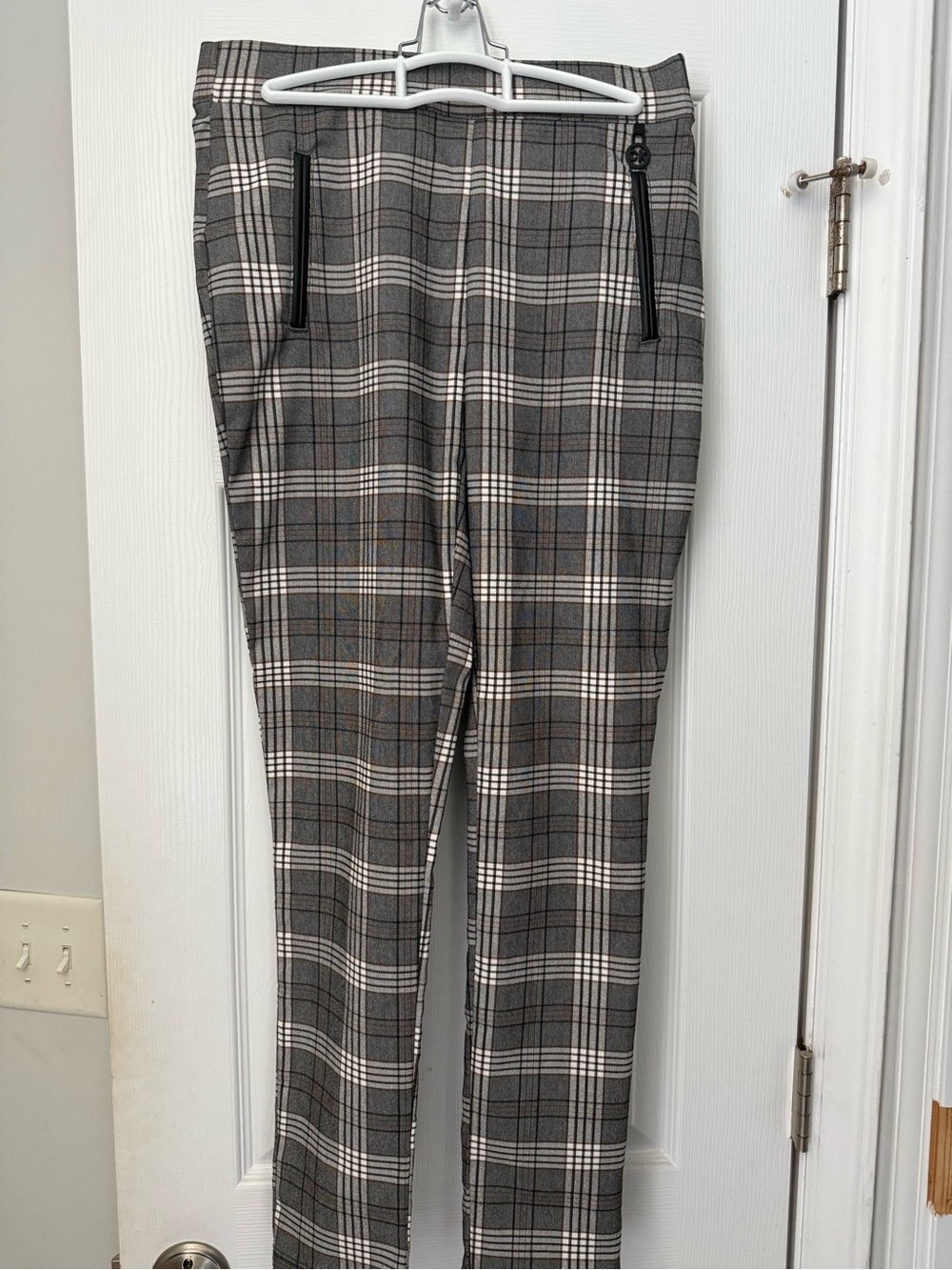 Calvin Klein Gray Plaid Dress Pants - Classic Tailored Fit